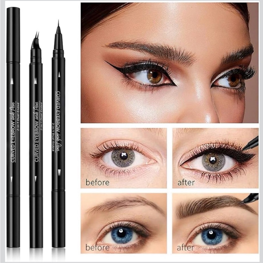 Black Eyelash Curler and Eyebrow Pencil Set - Picture 6 of 16